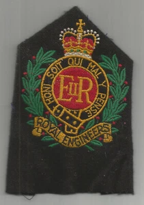 Royal Engineers Vintage Veteranen Tuch Blazer Aufnäher britische Armee - Bild 1 von 2