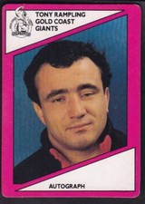 SCANLENS 1988 GOLD COST TONY RAMPLING NO.126