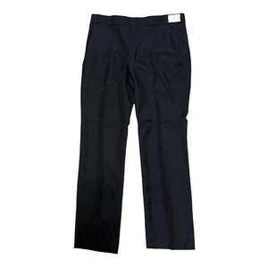 Pantaloni EMT uomo blu navy flat front polizia sicurezza taglia 42 senza orli NUOVI - Foto 1 di 7