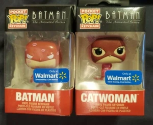 Funko Pocket Pop Keychains Batman & Catwoman - Walmart Exclusive - Picture 1 of 9