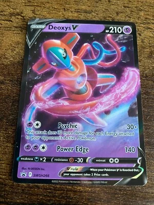 Deoxys V SWSH266 SWSH: Sword & Shield Promo Cards Holo Pokemon TCG - Image 1 of 4