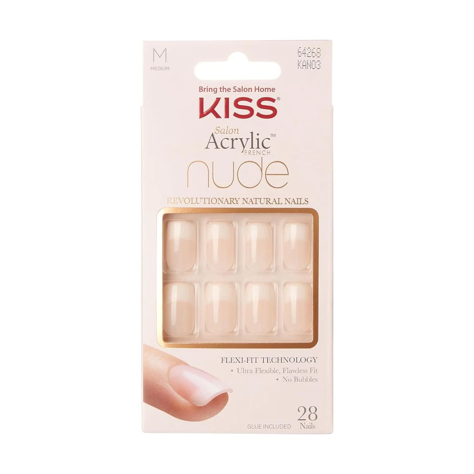 Kiss Salon Acrylic Nude Revolutionary Natural Nails, KAN03 Medium - Image 1 of 1