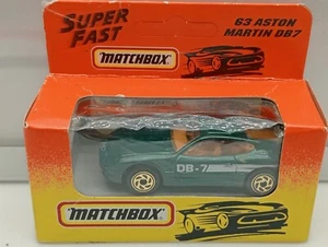 Matchbox Superfast / MB 261 - Aston Martin DB7 - Green - Model Car x1 - Picture 1 of 5