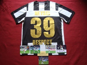 JUVENTUS - ITALY VERY RARE 5 GENUINE SIGNED REMEMBRANCE HEYSEL SHIRT JERSEY -COA - Picture 1 of 12