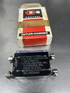 Cutler Hammer 10933H6A Contact Size 1 NC New Old Stock Made In USA - Picture 1 of 2