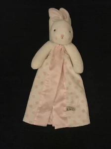Bunnies By The Bay Pink Bunny Lovey Zanahorias Lunares Buddy Manta Blanca - Imagen 1 de 8