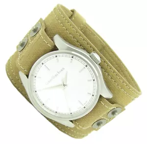 Calvin Klein reloj de pulsera K57111 vaqueros acero inoxidable botones 3ATM Swiss Made Ba nuevo S45 - Imagen 1 de 2