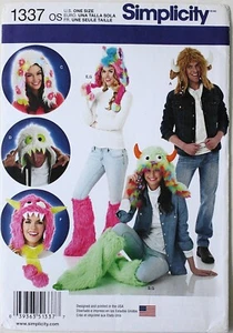 Simplicity 1337 Misses Mens Unisex Hats Leg Warms Sewing Pattern  - Picture 1 of 1