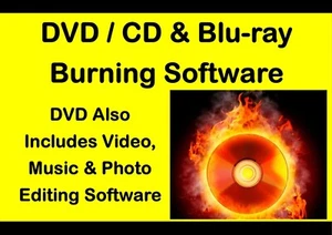 DVD / CD Blu-ray Burning Burner Suite Software 7 PROGRAM DVD 1st Class Post - Picture 1 of 1