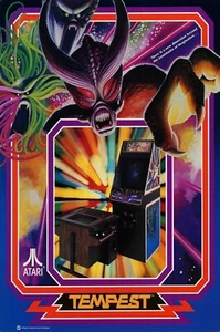 ¡¡Póster retro Tempest Arcade Flyer!! Múltiples tamaños 11x17-24x36 - Imagen 1 de 1