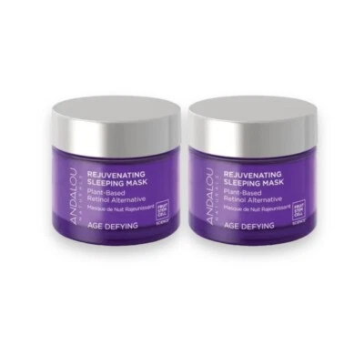 Andalou Age Defying Plant Based Rejuvenating Sleeping Mask Lot of 2 New In Box - Image 1 of 4