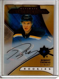 2018-19 Ultimate Collection Introductions Autographs Gold Robert Thomas RC AUTO