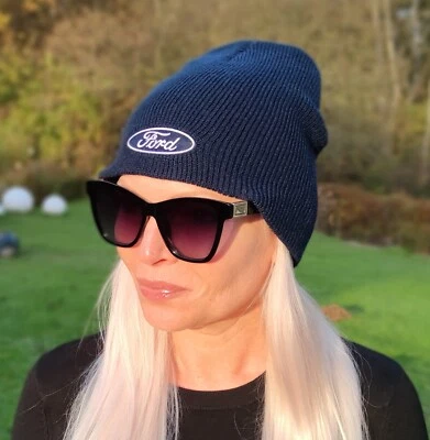 Ford Knit Hat, Unisex, Genuine, Beanie, Licensed, Embroidered, F150 Truck  - Image 1 of 4