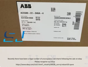 Nuevo convertidor de frecuencia ABB ACS580-01-046A-4 ACS580-01-046A-4 - Imagen 1 de 1