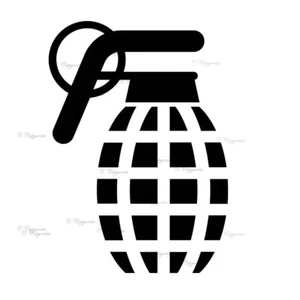 Call Of Duty Grenade Vinyl Decal Sticker for Home, wall, Bedroom, Games Room - Picture 1 of 13