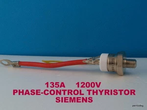  PHASENSTEUERUNG THYRISTOR BSTH35 80 SIEMENS 135A 1200V ORIGINAL ALTBESTAND SELTEN - Bild 1 von 7