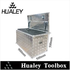 900x500x500mm Heavy Duty 2.0mm Checker Plate Aluminium Lockable Tool Box-Ute - Picture 1 of 6