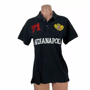 Hard Rock Cafe ® Indianapolis Crest "71" Size XL Black Embroidered Polo Shirt S - Picture 1 of 10