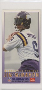 1993 Fleer McDonald's NFL GameDay Jim McMahon #MCD13.7
