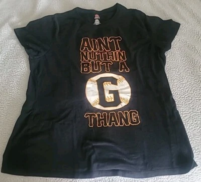 San Francisco Giants "Ain't Nothing But a G Thang" T-Shirt Black Size Large  - Image 1 of 4