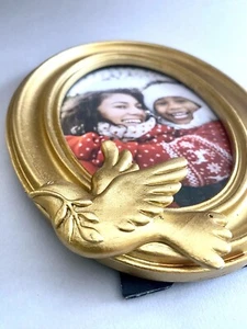 Isaac Jacobs Velvet Picture Frame with Metallic Double Border, Photo Frame - Picture 1 of 3