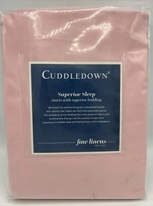 Cuddledown Queen Deep 21” Pocket FITTED Camellia Pink Sheet Solid Sateen 400TC - Picture 1 of 3
