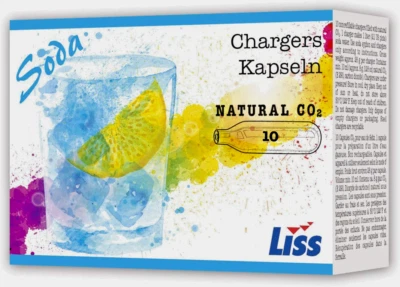 100 CO2 Soda Seltzer 8g charger 8 gram European C02 carbonated water 10 boxes 10 - Image 1 of 4