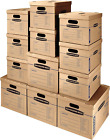 Boîtes kit de déménagement classique Smoothmove, assemblage sans ruban, poignées faciles à transporter, 8 S