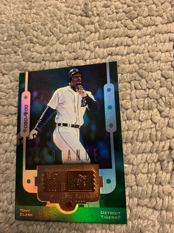 Tony Clark Detroit Tigers #39 Upper Deck Radiance 080/100 1999 FINITE Cb1 Foto 1 de 3