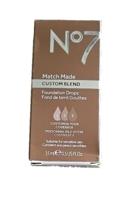 No7 ~ Match Made ~ TOFFEE ~ Foundation Drops ~ Mix w/Moisturizer or Primer - Image 1 of 4