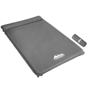 Weisshorn Self Inflating Mattress Camping Sleeping Mat Air Bed Pad Double Grey - Picture 1 of 8