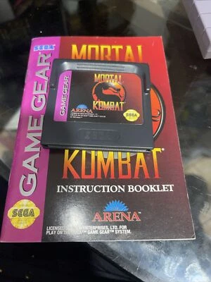 Mortal Kombat  1 & 2 1993 with Cartridge & Tested - Image 1 of 2
