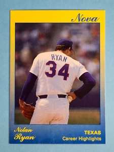 1991 Star Nova Nolan Ryan Texas Rangers #27 /500 ⚾ - Picture 1 of 2