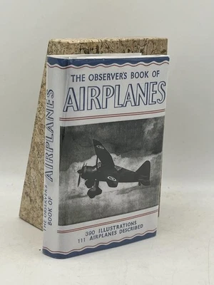 The Observer’s Book of Airplanes Hardcover Frederick Warne Facsimile DJ WWII Era - Image 1 of 4