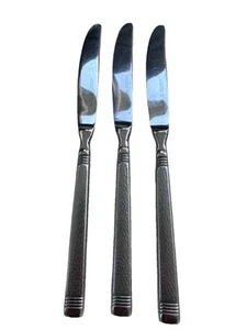 J A Henckels MONACO 3 cuchillos de cena cuchillo 18/10 martillado acero inoxidable - Imagen 1 de 5