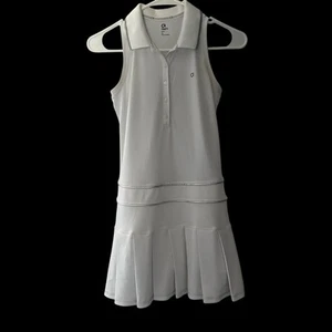 GapFit Girls Size XL 12 White Silver Tennis Dress Skort Workout Sleeveless - Picture 1 of 8