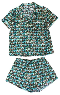 Conjunto de pijama Playas y Hebillas Mujer L Manga Corta Vaquera Occidental Caballo Foto 1 de 4