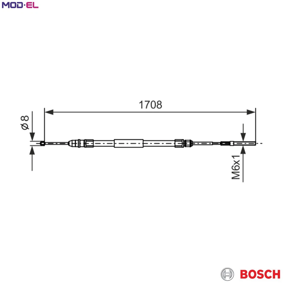 CABLE PULL PARKING BRAKE 1 987 477 531 FOR BMW N42B18A N46B18A 1.8L M43B19 1.9L - Image 1 of 4