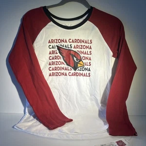 NFL Arizona Cardinals Adolescentes Niñas Camisa Manga Larga Grande (10-12) Blanca y Roja - Imagen 1 de 4