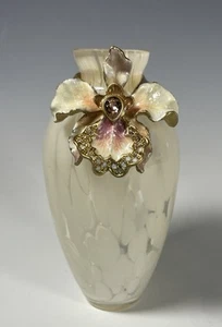 Jay Strongwater Orchid Vase 5”  - Picture 1 of 4