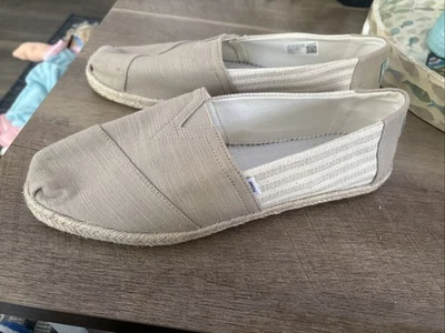 Zapatos Toms Alpargata Cuerda Talla 12 Sin Cordones 10019673 Usados en Excelente Condición Foto 1 de 4