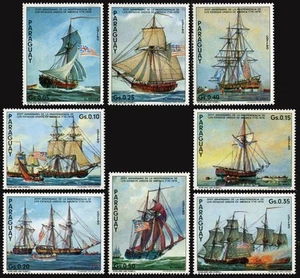 Paraguay 1616-1623, MNH. Michel 2720-2727. USA-200, 1976. Ships. - Picture 1 of 1
