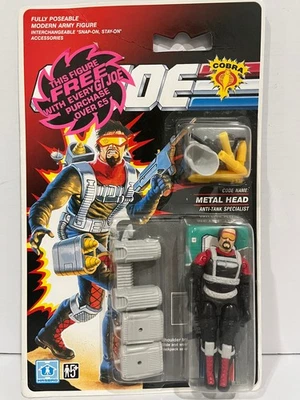 GI Joe Cobra Metal Head 1990 MOC Sealed Vintage ARAH UK Euro Foreign Variant NEW - Image 1 of 4