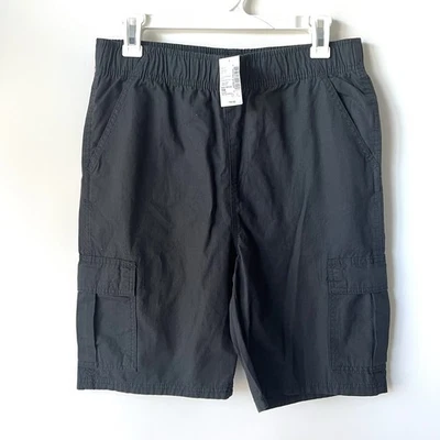 Pantaloncini corti grigio scuro posto bambini 14 husky vita regolabile NUOVI con etichetta - Immagine 1 di 4