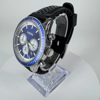 Reloj Fossil Hombre BQ1262 Moda Cronógrafo Correa de Goma Cuarzo Analógico 43mm Foto 1 de 4