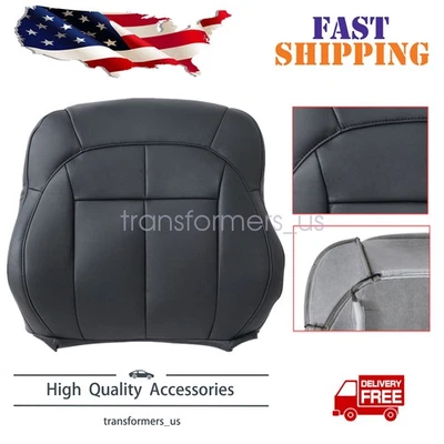 For Jeep Grand Cherokee 1999-2004 Driver Side Lean Back Seat Cover Leather Black - Image 1 of 4