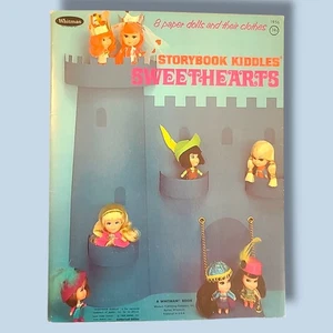 Storybook Kiddles Sweethearts Paper Dolls Whitman 1969 Mattel Kiddle UNCUT - Bild 1 von 2