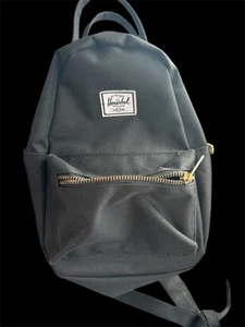Herschel Supply Co. Backpack. Mini Black Nova L6 Zip Logo Adjustable Straps - Picture 1 of 2