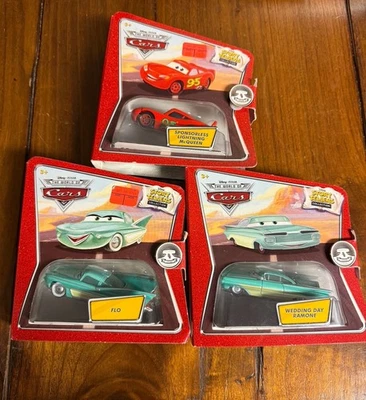 2008 Disney Pixar CARS Story Tellers NIB Lot of 3 - McQueen, Ramone, Flo - image 1 of 4