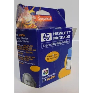 Cartucho de tinta tricolor HP 49 51649A grande Deskjet 600 escritorio Officejet 2001 - Imagen 1 de 6